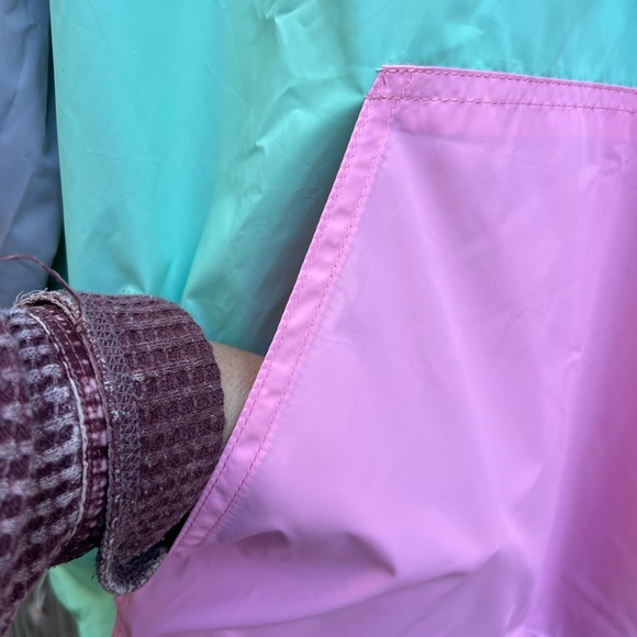 PUPPIE LOVE Windbreaker Mint, Pink & Gray Jacket Women’s XL NWT NEW - Picture 3 of 12